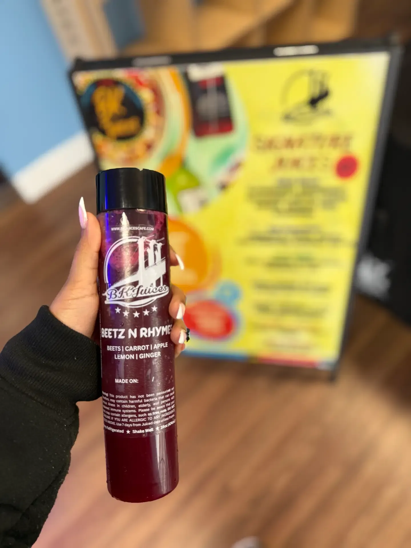 Beetz N’ Rhymes signature juice bottle