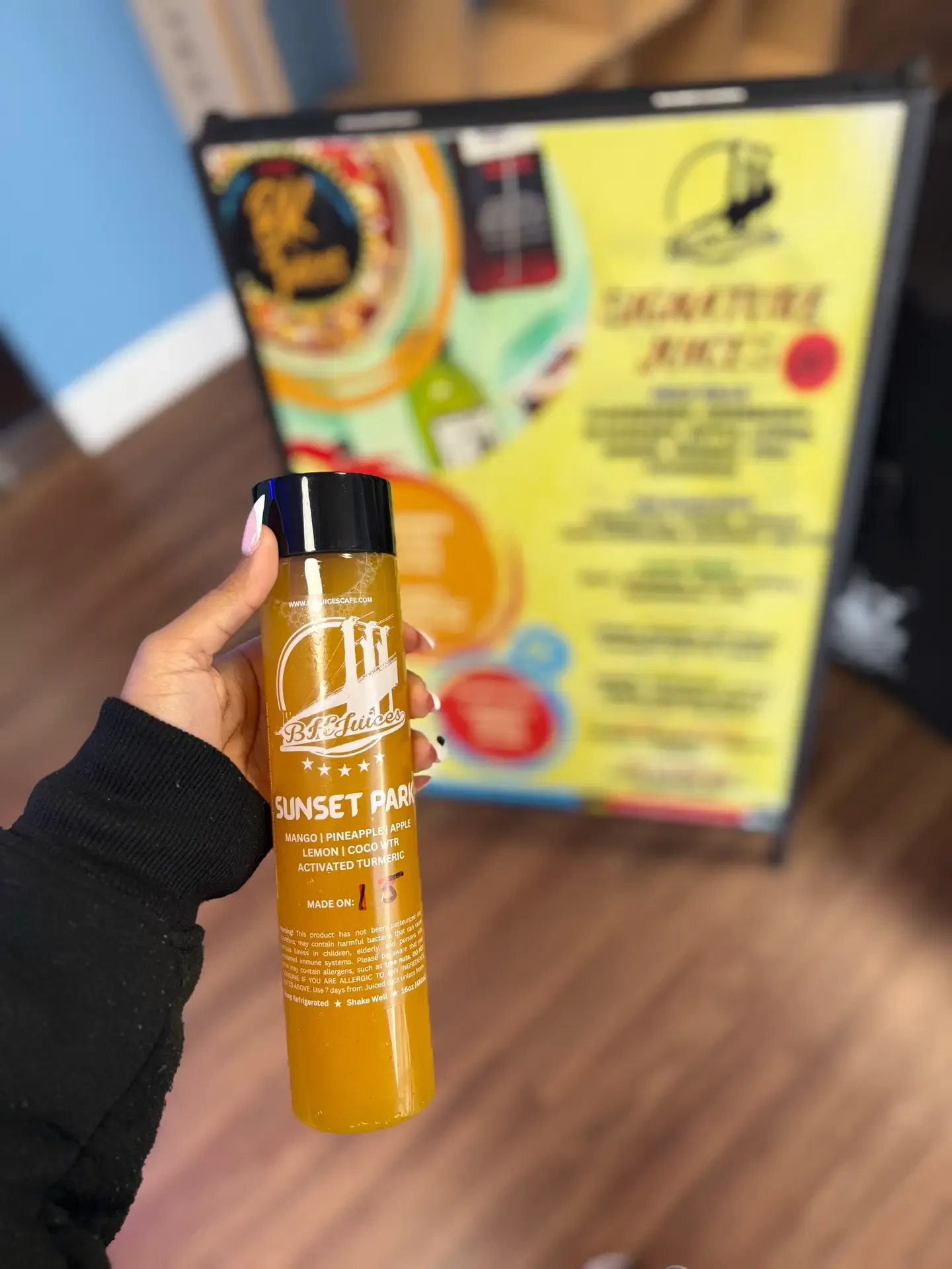 Sunset Park signature juice bottle